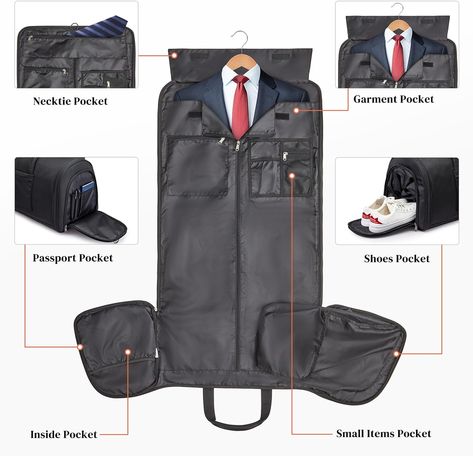 Travel garment bag combines the feature of a garment bag and a travel duffle bag. It is specially designed to keep your suit, dress clean, neat, and wrinkle-free! An interior dual buckle holds your garments in place, ensuring that they don’t crease or crumple during travel, Ideal for the people who often go for a formal party, vacation, weekend getaway, or touring. Travel Duffle Bag, Suit Dress, Travel Duffle, Duffle Bag Travel, Garment Bag, Short Trip, Travel Light, Formal Party, Weekend Getaway