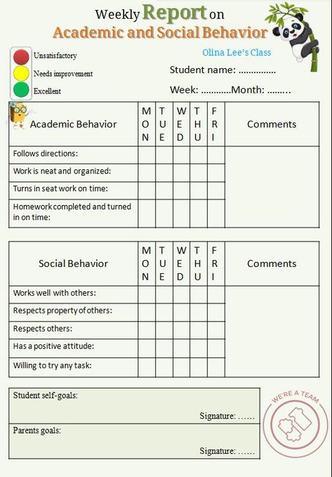 Behavior Report Preschool, Student Behavior Log, Daily Behavior Report, Healthy Habits Preschool, Play Therapy Activities, Weekly Report, Preschool Assessment, Classroom Assessment, Assessment Checklist