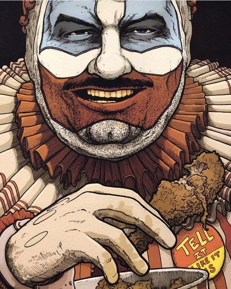 John Wayne Gacy drawing John Wayne Gacy Art, Serial Art, John Wayne Gacy, Killer Clown, Ted Bundy, Forensic Science, John Wayne, Fun Comics, Spiderman