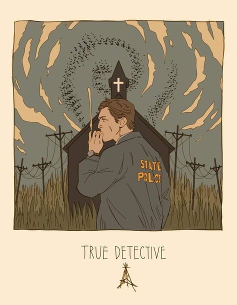 True Detective Rust Cohle True Detective Rust, True Detective Season 1, Rust Cohle, Twd Comics, Best Movie Posters, Anime Fanfiction, True Detective, Indie Art, Movie Posters Design