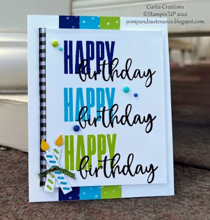 Stampin Up Birthday Cards, Homemade Birthday Cards, Happy Birthday Candles, Masculine Birthday Cards, Boy Cards, Bday Cards, Birthday Cards For Men, Su Cards, Stamping Up Cards