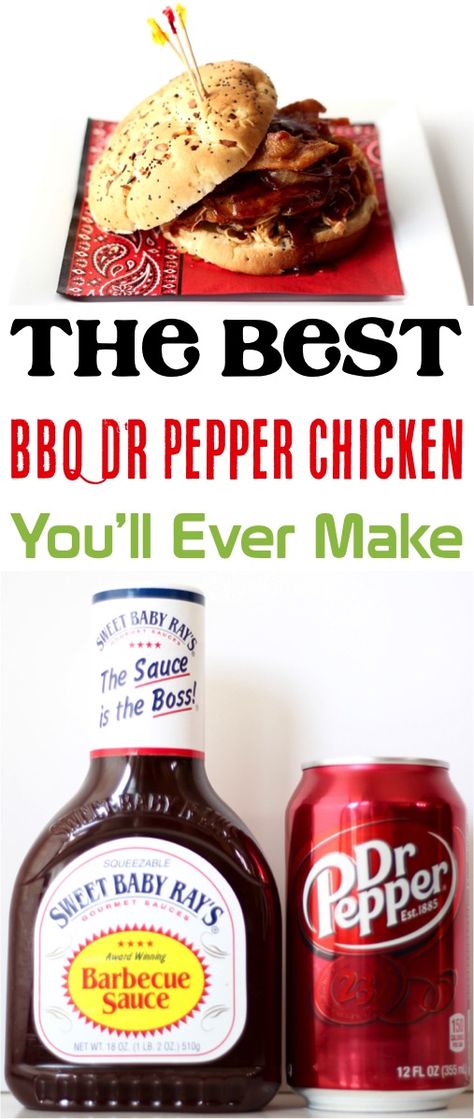 Instant Pot Dr Pepper Chicken Recipe (BBQ) - Never Ending Journeys Dr Pepper Chicken, Chicken Instapot, Bbq Meatball Recipe, Peppermint Cookie Recipe, Pepper Chicken Recipe, Recipes Instapot, Recipes With Chicken And Peppers, Pepper Chicken, Instant Pot Recipes Chicken