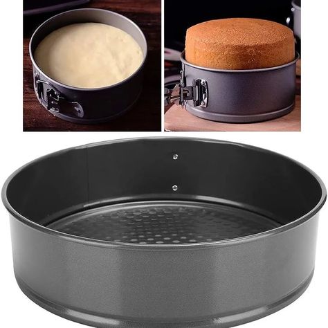 Non Stick Cake Pans-Kitchen & Dining -Bakeware -Baking Trays & Pans (single and pack of 3 available) ⬇️Shop from here: https://click.daraz.pk/e/_bdWwu3X Highlights: ▪️Pan Sizes: +- 18 cm - +- 20 cm - +- 22 cm ▪️Non-stick finish ▪️Heavyweight steel construction ▪️Scratch-resistant ▪️Dishwasher safe ▪️Material: Metal ▪️Three springform pans of different shapes in one set, include round shape, heart shape and square shape. ▪️Spring latch and removable bottom make baking much easier. ▪️Ideal... Spring Form, Baking Trays, Heart Square, Pan Sizes, Fresh Cream, Cake Pan, Non Stick, Cookware Set, Baking Molds