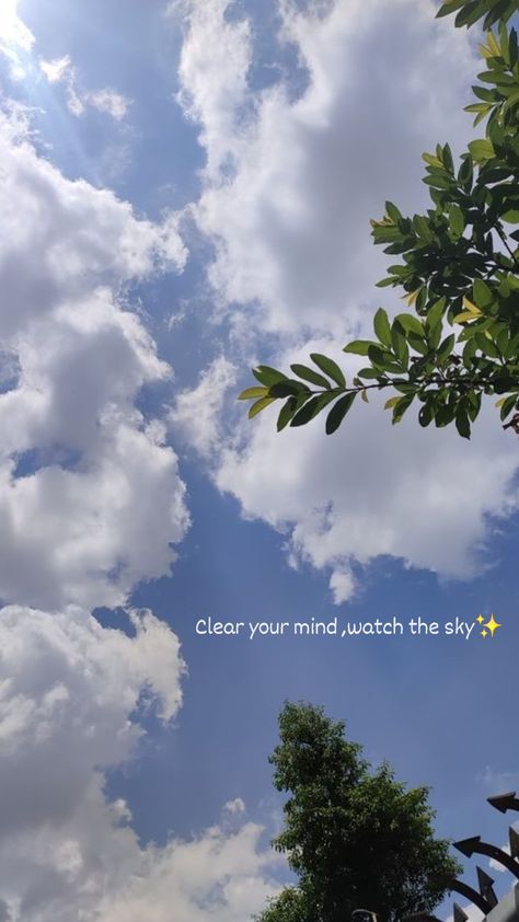 #some quotes about the sky #clear your mind ,watch the sky✨ Clear Sky Quotes, Quotes About The Sky, Some Quotes, Sky Quotes, Sky Watch, Aesthetic Sky, Nice Pictures, Clear Your Mind, Clear Sky