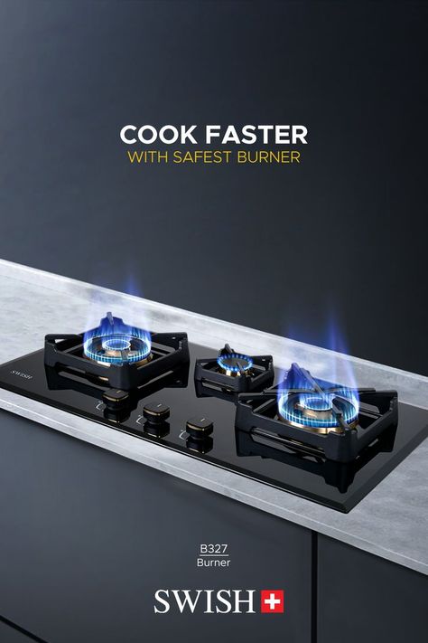 SWISH KITCHEN BURNER B327 Kitchen Burner, Upscale Kitchen, Infrared Cooker, Elevated Homes, Kitchen Supply, Double Burner, Giving Up Quotes, Instagram Template Design, Clean Cooking