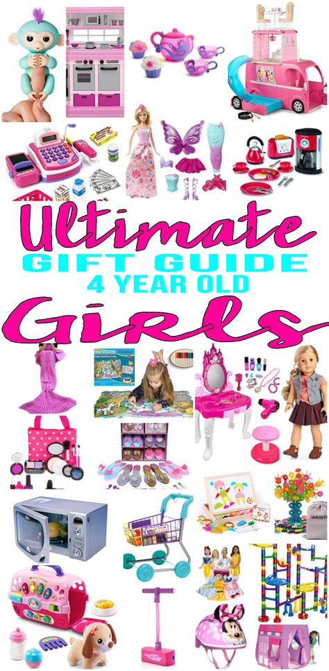 BEST Gifts 4 Year Old Girls! Top gift ideas that 4 yr old girls will love! Find presents & gift suggestions for a girls 4th birthday, Christmas or just because.Get ideas from learning toys to educational gifts to award winning toys and more! Find popular, unique, memorable and age appropriate toys for four year olds.Get children the toy of the year to celebrate their fourth birthday.Amazing products for daughters, grandkid, niece, friend or best friend.Shop the best toys for 4 year old girls now Toys For Girls Age 5, Royal Fiveness, Age Appropriate Toys, Hottest Christmas Gifts, Non Toy Gifts, Friends Diy, Gift Suggestions, Birthday Gifts For Best Friend, Girls Top