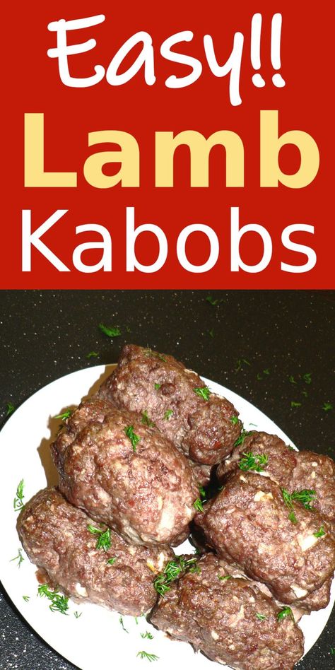 Lamb Kebab Marinade, Easy Lamb Recipes, Ground Lamb Recipes, Lamb Kabobs, Lamb Kebabs, How To Cook Lamb, Kebab Recipes, Ground Lamb, Minced Meat