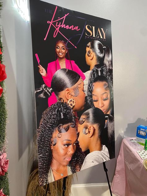 Pink Salon Suite Ideas, Suite Ideas For Hairstylist, Hairstylist Room Ideas At Home, Hair Business Content Ideas, Hair Store Decor, Hair Bussines, Hairstylist Suite Ideas, Hair Page Name Ideas Instagram, Hairstylist Photoshoot Ideas Black Women