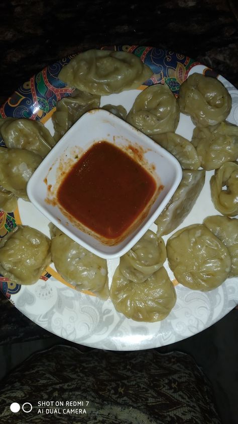 home made Steamed Momos, Physics Formulas, Hiding Face, Chocolate Fondue, Home Made, Steam, Physics, Cooking Recipes, Pasta