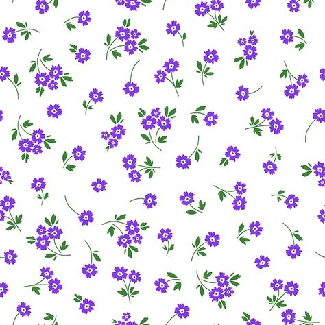 Flowery Background, Background S, Flower On White Background, Dollhouse Wallpaper, Computerized Embroidery Machine, Vector Flowers, Floral Stickers, Violet Flower, Tiny Flowers