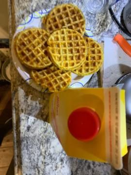 Now on @Fooducate:  chaffle w/ egg beaters Egg Replacement, Lifestyle Change, Egg Beaters, Keto Meals, Low Cal, Breakfast Breads, Foodie Recipes, Calorie Counting, Egg Recipes