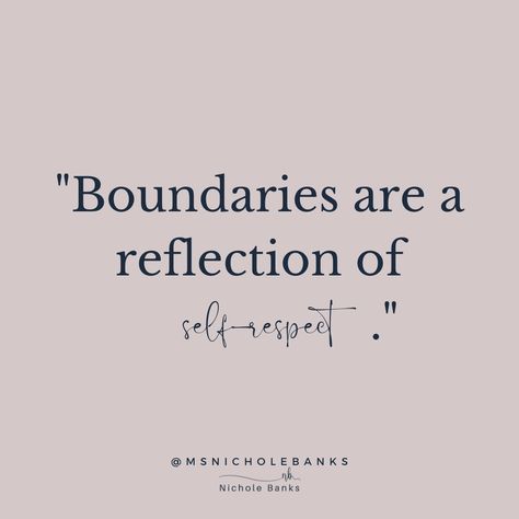 🌟 Embrace Your Boundaries, Embrace Your Worth 🌟 Setting boundaries isn't about building walls; it's about honoring your self-worth. Boundaries are a reflection of self-respect. When you establish boundaries, you're saying to yourself and to the world: "I value myself enough to protect my time, energy, and emotions." Remember, saying no isn't a rejection; it's a reaffirmation of your priorities and values. So, don't hesitate to draw those lines in the sand and protect your peace. You deserve... Respecting My Boundaries, Set Boundaries Quotes Respect Yourself, Lack Of Boundaries Lack Of Respect, Healthy Boundaries Quotes, Setting Boundaries Quotes, Love Yourself Enough To Set Boundaries, Establish Boundaries, Respect Relationship Quotes, Toxic Family Quotes