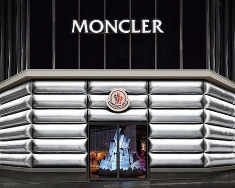 Hotel Creative 🏩 on Instagram: "MONCLER SHIBUYA - 70th Anniversary Pop-Up We designed this pop-up space for @moncler which launched at the end of last year, just hitting the final month of their 70th Anniversary. Moncler wanted to trial a new immersive store concept in the heart of Shibuya, Tokyo. The exterior is based on the now iconic ‘Platinum' Moncler Maya 70th Anniversary Special Edition Short Down Jacket,and was actually padded, and made from fabric. (Risky to try on the exterior of a st Moncler Store, Moncler Maya, Store Concept, Store Design Boutique, Shibuya Tokyo, 70th Anniversary, Famous Cartoons, Pop Up Store, Store Design