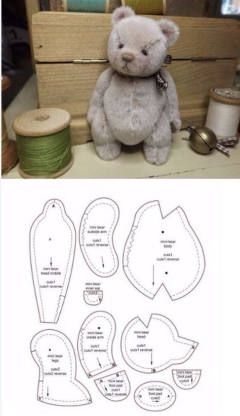 Teddy Bear Template Sewing, Free Teddy Bear Pattern, Teddy Bear Tutorial, Stuffed Bear Pattern, Teddy Bear Patterns Free Sewing, Stuffed Toy Pattern, Easy Teddy Bear Patterns Free Printable, Easy Teddy Bear Pattern, Free Teddy Bear Pattern Sewing