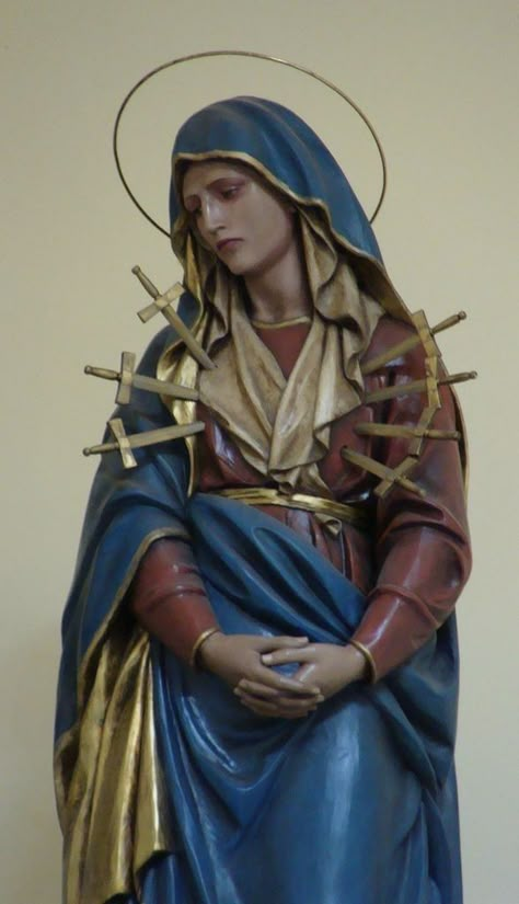 Religious Imagery, Lady Of Sorrows, Our Lady Of Sorrows, The Virgin Mary, Catholic Art, Blessed Mother, Mother Mary, Religious Art, Our Lady