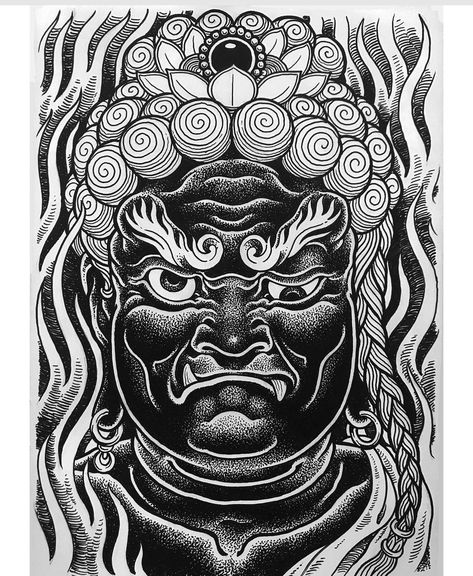 Tattoos Japan, Tattoo Design Japanese, Fudo Myoo, Japanese Flower Tattoo, Buddha Tattoos, Elements Tattoo, Japan Tattoo Design, Traditional Tattoo Art, Japan Tattoo