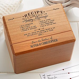 Personalized Recipe Boxes & Books | Personalization Mall