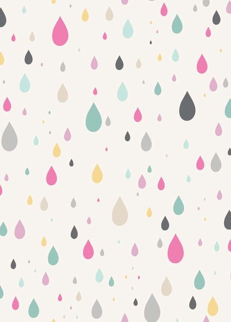 Fancy Icons, Pastel Pattern, Wallpaper Tumblr, 수채화 그림, Wallpapers Iphone, Pretty Patterns, E Card, Rain Drops, Pattern Illustration