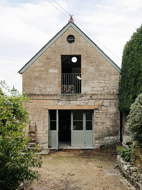 Small French House, Anna Haines, Barn Conversion Exterior, Stable Conversion, Cottage Extension, Lodge House, Historic Renovation, Barn Renovation, Outdoor Stone