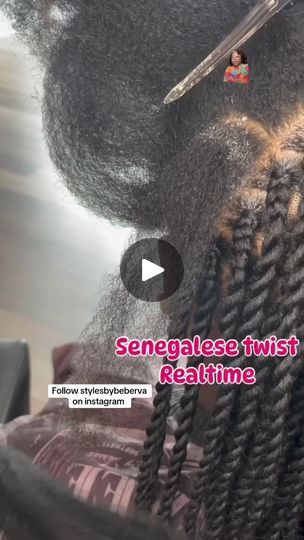 Knotless Braid, 50k Views, Senegalese Twist, Twist Style, Braid Tutorial, Video Credits, Hair Transformation, Protective Styles, Braid Styles