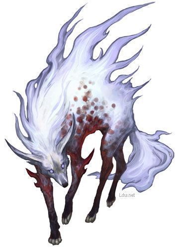 Fantasy Animal Design, White Fox Art, Fantasy Animal Art, Spirit Wolf, Dragon Wolf, Creature Fantasy, Art Wolf, Illustration Fantasy, Wolf Illustration