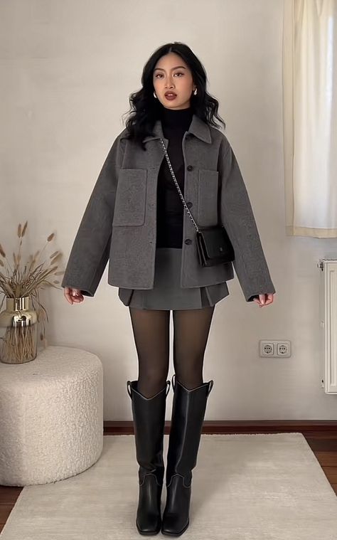 Big Coat Outfit, Winter Dinner Date Outfit, Japan Outfits, Europe Outfits, Winter Fashion Outfits Casual, Outfit Chic, London Outfit, Uni Outfits, Autumn Outfit