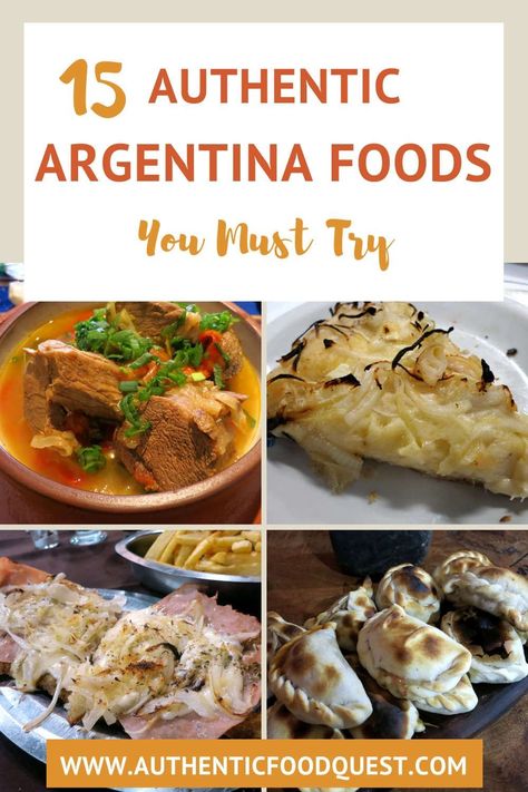 There is more to Argentina food than Steak and Malbec. From the Andes to Ushuaia, Argentina food offers various ingredients with rich flavors. In this Argentina food guide, find some of the favorite foods in Argentina you have to try. | Authentic Food Quest Argentina Soup Recipes, Argentina Steak, Argentinian Cuisine, Argentine Recipes, Steak Rub, Argentina Food, Travel Argentina, Argentinian Food, America Food