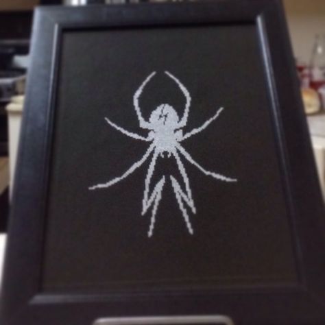 Mcr spider!! Mcr Spider, Mcr Cross Stitch, Mcr Embroidery, Denim Embroidery, Embroidery Hoodie, My Chemical Romance, Cross Stitch Embroidery, Embroidery Stitches, Cross Stitch