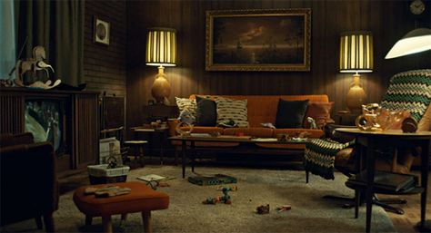 6 Cool Things We Learned About the Set Design of Fargo Season Two << Movie & TV News and Interviews – Rotten Tomatoes Bg Design, Aesthetic Living Room, Hotel California, Theatre Set, Movie Room, Home Movies, Trendy Home, Aesthetic Colors, Design Living Room