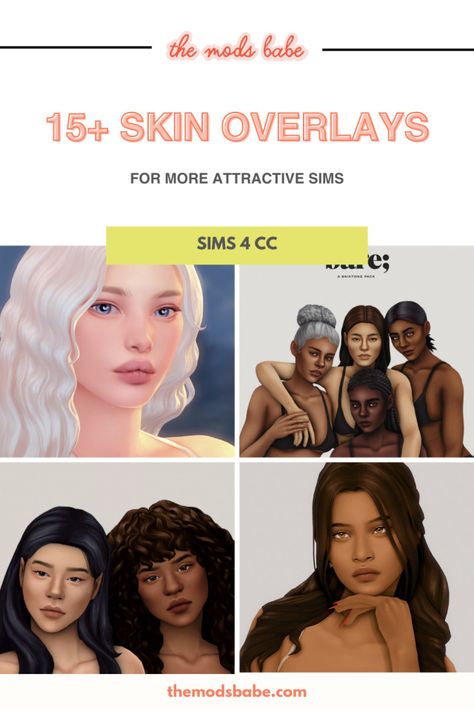 15+ SIMS 4 SKIN OVERLAYS AND CC SKINS FOR BETTER LOOKING SIMS Sims 4 Skin Overlays, Sims 4 Skin, Skin Overlay, Sims 4 Male Clothes, Sims 4 Cc Makeup, Sims 4 Cc Skin, Cc Finds, Sims 4 Cc, Sims Cc