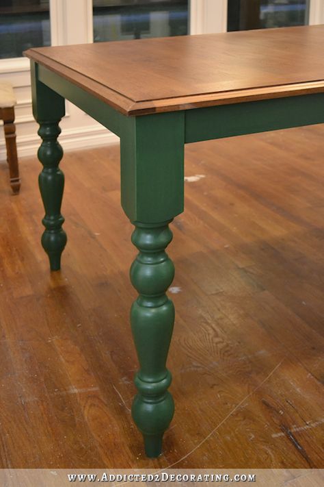 Dining Chairs Diy, Wingback Dining Chair, Painted Dining Table, Green Dining Room, Stained Table, Farmhouse Kitchen Tables, Diy Dining Table, Diy Farmhouse Table, Farmhouse Dining Chairs