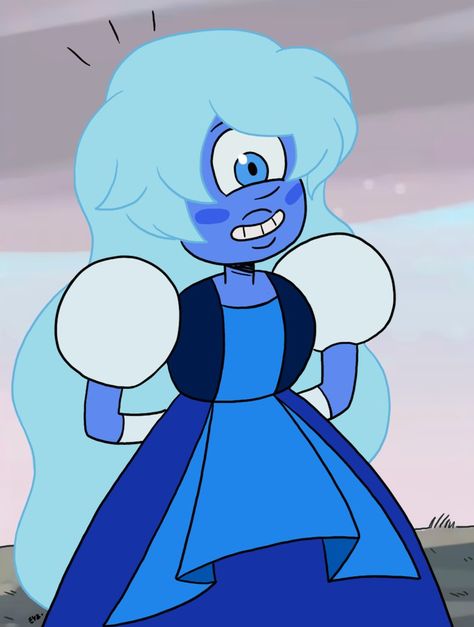 Steven Universe - Sapphire Sapphire Drawing, Sapphire Cosplay, Nora Universe, Genshin References, Blue Characters, Sapphire Steven Universe, Steven Universe Cosplay, Garnet Steven Universe, Crystal Gems Steven Universe