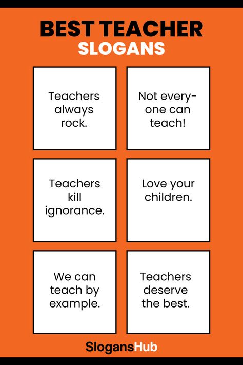 Teachers’ Day Slogans celebrate heroes we all take for granted. Teachers shape futures literally but are highly underpaid. Teachers Day Slogan, Famous Slogans, International Days, Take For Granted, Teachers Day, Taken For Granted, International Day, Positive Change, Best Teacher