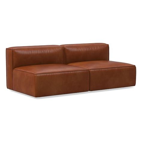 Remi Leather 2-Piece Armless Sofa (70") Henry Sofa, Oversized Furniture, Armless Sofa, Leather Repair, Saddle Leather, Leather Sectional, Comfortable Sofa, Key Details, Top Grain Leather