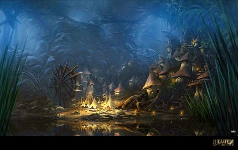 Strange Magic Concept Arts Butterfly Bog, Strange Magic Movie, Magic Concept Art, Elf Village, Magic Concept, Magic Butterfly, Underwater Landscape, Digital Concept Art, The Otherworld