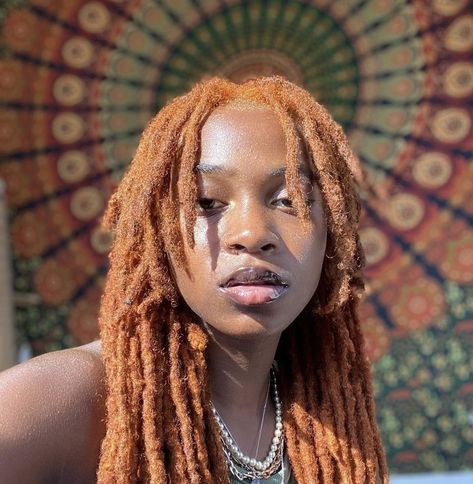 Ginger Locs, Dyed Locs, Loc Goddess, Beautiful Dreadlocks, Short Locs Hairstyles, Loc Hairstyles, Dyed Hair Inspiration, Braids Hairstyles Pictures, Dread Hairstyles