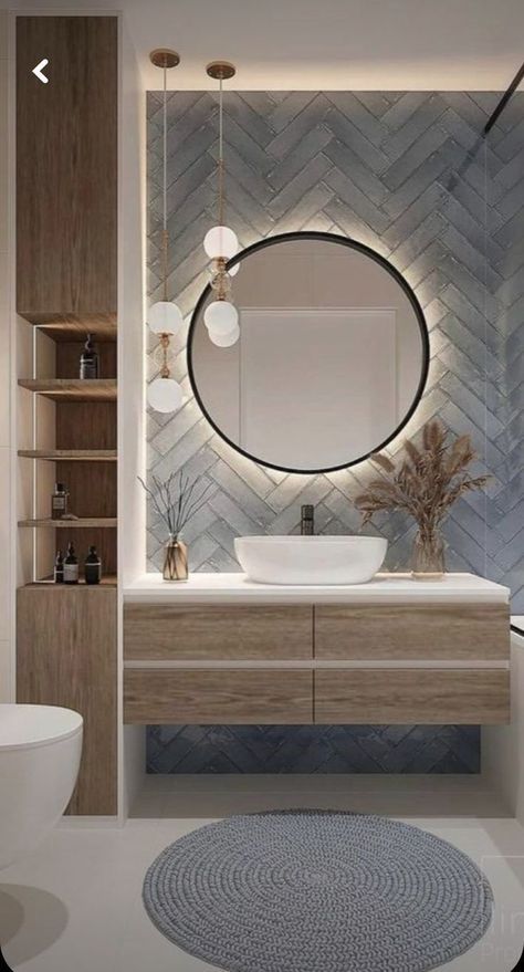 Bathroom Interior Design Modern, Washbasin Design, Bathroom Decor Luxury, Washroom Design, Bathroom Redesign, Bathroom Design Decor, Bathroom Inspiration Decor, Ceiling Panels, Bathroom Style