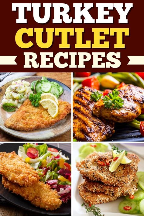 Turkey Fillet Recipes, Garlic Herb Turkey, Turkey Cutlets Recipe, Turkey Scallopini, Rolled Turkey, Turkey Cutlet Recipes, Cutlet Recipes, Quick Turkey, Recipes To Make For Dinner