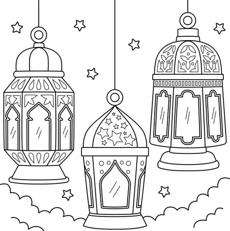 Ramadan Coloring, Dollar Tree Easter Decor, Ramadan Printables, Dollar Tree Easter Crafts, About Ramadan, Ramadan Kids, Ramadan Activities, Ramadan Lantern, Ramadan Decoration