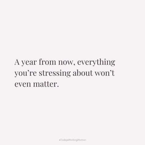 Remember that a year from now, the things you're stressing about today won't even matter. Focus on what's truly important and let go of unnecessary worries.  #motivation #mindset #confidence #successful #womenempowerment About Today, Important Quotes, Just Keep Going, Daily Reminders, Bible Scripture, Positive Words, Bible Scriptures, Let Go, Daily Reminder