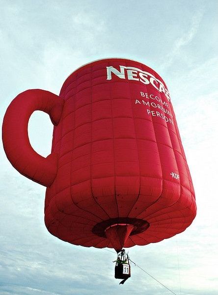 Nescafe' Hot Air Balloon Air Ballons, Hot Air Balloon Festival, Publicidad Creativa, Experiential Marketing, Putrajaya, Guerilla Marketing, Air Balloon Rides, Creative Ads, Pop Up Store