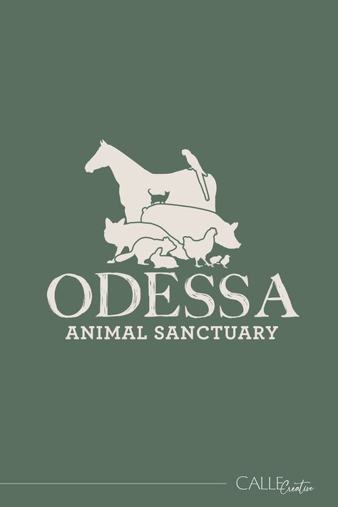 Custom logo design for a local animal sanctuary, logo was design to showcase all the animals that they rescue. Animal Rescue Logo, Kinds Of Animals, Creative Branding Design, Create Brand, Unique Branding, Types Of Animals, Font Pairing, Business Systems, Animal Sanctuary