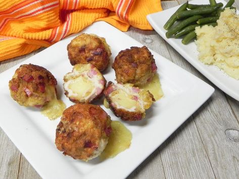 Chicken Cordon Bleu Bites Recipe Chicken Cordon Blue Balls, Chicken Cordon Bleu Balls, Chicken Cordon Bleu Meatballs, Cordon Bleu Bites, Chicken Cordon Bleu Bites, Oatmeal Bites, Chicken Balls, Egg Bites Recipe, Chicken Ham