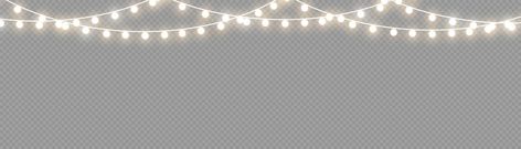 Background Christmas, Christmas Light, Nouvel An, Light Effect, Christmas Garland, Fairy Lights, Christmas Lights, Vector Art, Transparent Background