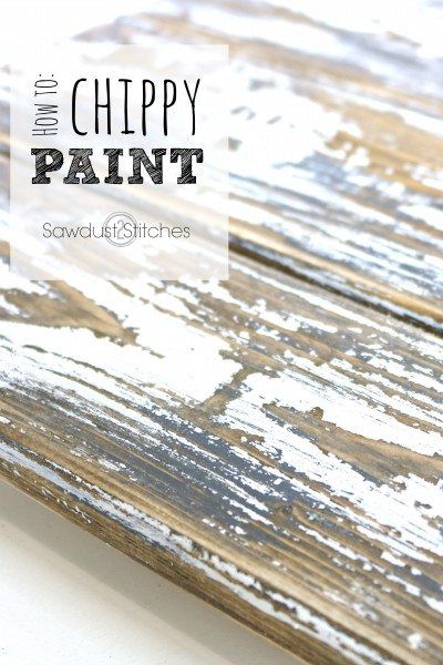 How to: Layered Chippy Paint - Sawdust 2 Stitches Chippy Paint Technique, Paint Techniques, Chippy Paint, Distressed Furniture, Paint Effects, Distressed Painting, Furniture Finishes, Cheap Furniture, Diy Vintage