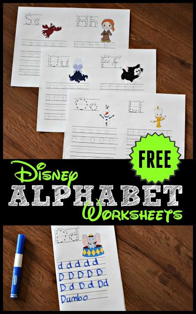 FREE Disney Alphabet Worksheets for Kids! Preschool, Kindergarten, and 1st grade kids are going to have fun practicing their lower and uppercase letters with these free printable alphabet worksheets with Disney characters from A to Z. #disney #alphabet #worksheets #freeworksheets #toddler #preschool #kindergarten #firstgrade #1stgrade Free Alphabet Printables, Character Worksheets, Free Printable Alphabet Worksheets, Letter Recognition Worksheets, Disney Activities, Printable Alphabet Worksheets, Disney Alphabet, Alphabet Worksheets Kindergarten, Disney Classroom