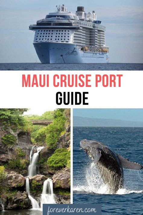 If you’re cruising to Maui, ships dock in one of two places; Kahului Harbor or Lahaina. Discover where you can rent a car, which harbor requires a tender, and what shore excursions are available from each Maui cruise port. Maui Excursions, Kahului Hawaii, Cruise To Hawaii, Cruise Tips And Tricks, Hawaiian Cruise, Hawaii Vacation Tips, Hawaii Cruise, Hawaiian Cruises, Pride Of America