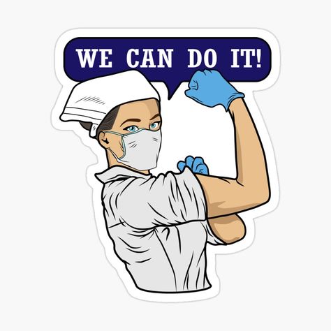 Get my art printed on awesome products. Support me at Redbubble #RBandME: https://www.redbubble.com/i/sticker/doctors-we-can-do-it-by-importato/50523849.JCQM3?asc=u Doctor Stickers Printable, Medical Stickers Free Printable, Nurse Icon, Stickers For Doctors, Doctors Stickers, Hospital Stickers, Medicine Stickers Medical, U Can Do It, Medical Stickers Doctors