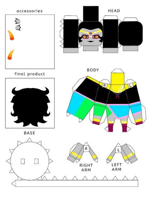 Homestuck Karkat, Homestuck Trolls, Papercraft Templates, Art Template, 3d Paper, Cute Comics, Homestuck, Paper Doll, Paper Crafts