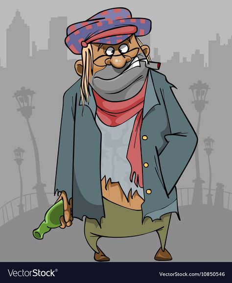 Ragged Clothes Drawing, Homeless Man Drawing, Homeless Cartoon, Homeless Art, Ragged Clothes, Sarah Kim, Rags Clothing, Bar Pics, Interactive Poster